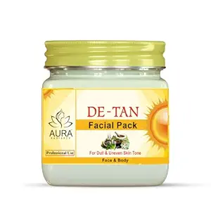 aura radiance De Tan Deep Tan Removing Facial Pack For Face & body Sun Damage Protection 380gm