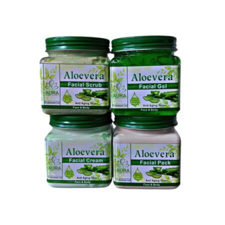 Aura radiance Aloe Vera Facial Kit - Complete Skin Rejuvenation Set  (4 x 380 g)